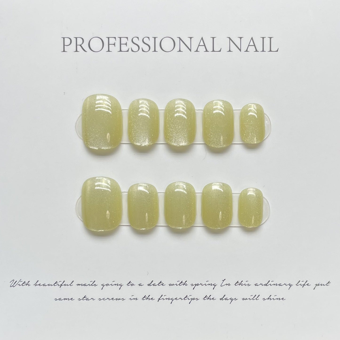 mixed color  CatEye  Effect press on nails 100% handmade false nails