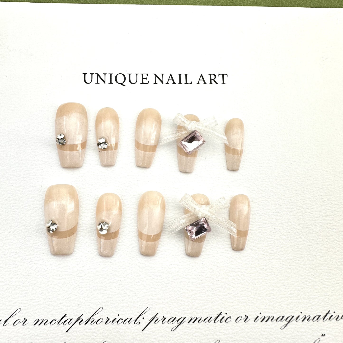 Fairy White Daily Simple Versatile Pure Handmade Nail Wear Nail Patch Overseas Cross-border Finished Product Wholesale