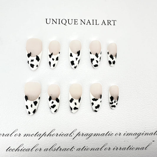 Pure handmade French simple whitening wearing nail art patch overseas cross-border finished product wholesale