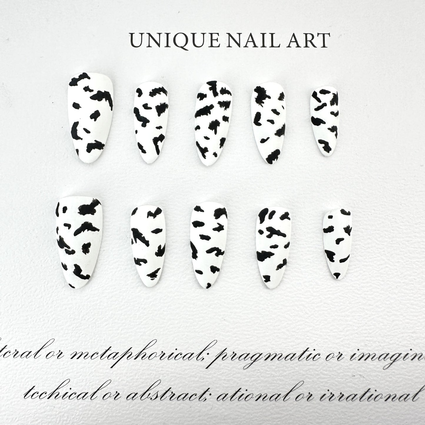 Painted simple and versatile white pure hand-worn nail and nail patch overseas cross-border finished product wholesale