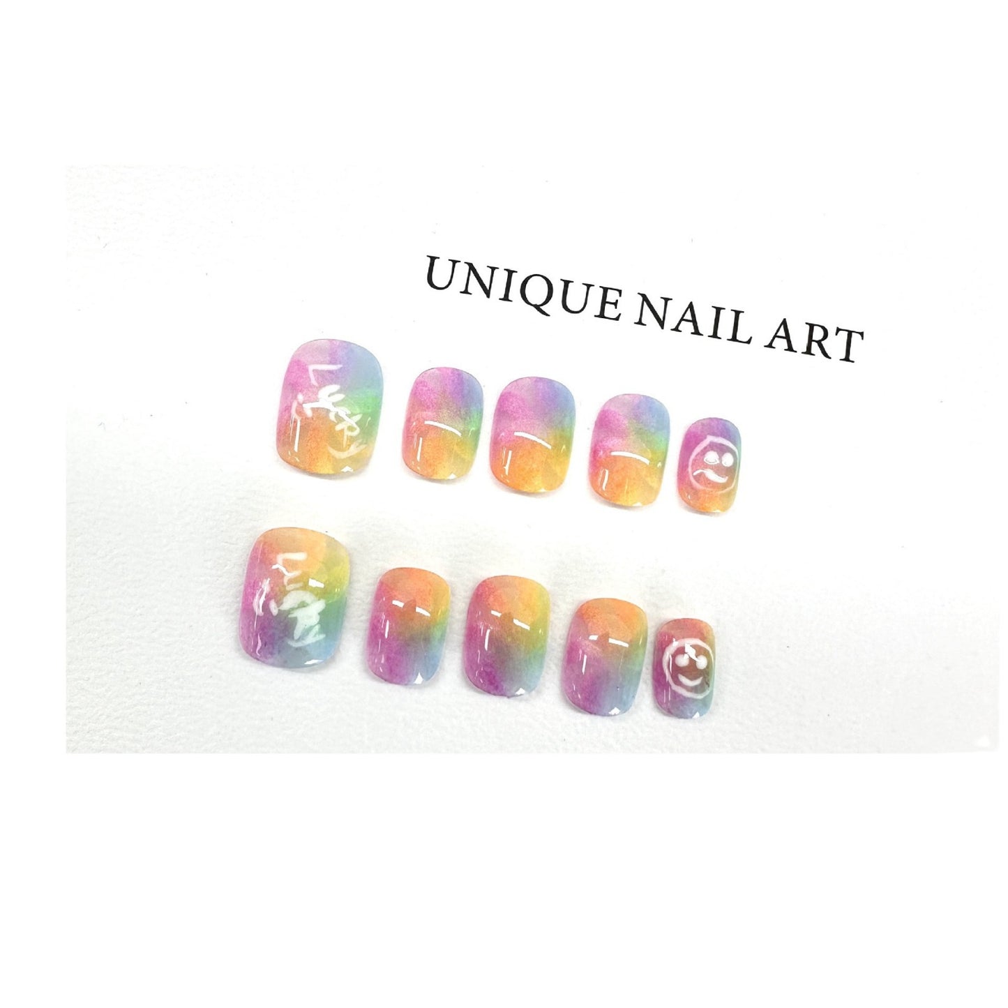 Minimal day length short Y2K Spice Girl style pure hand-worn nail art patch overseas cross-border finished product wholesale