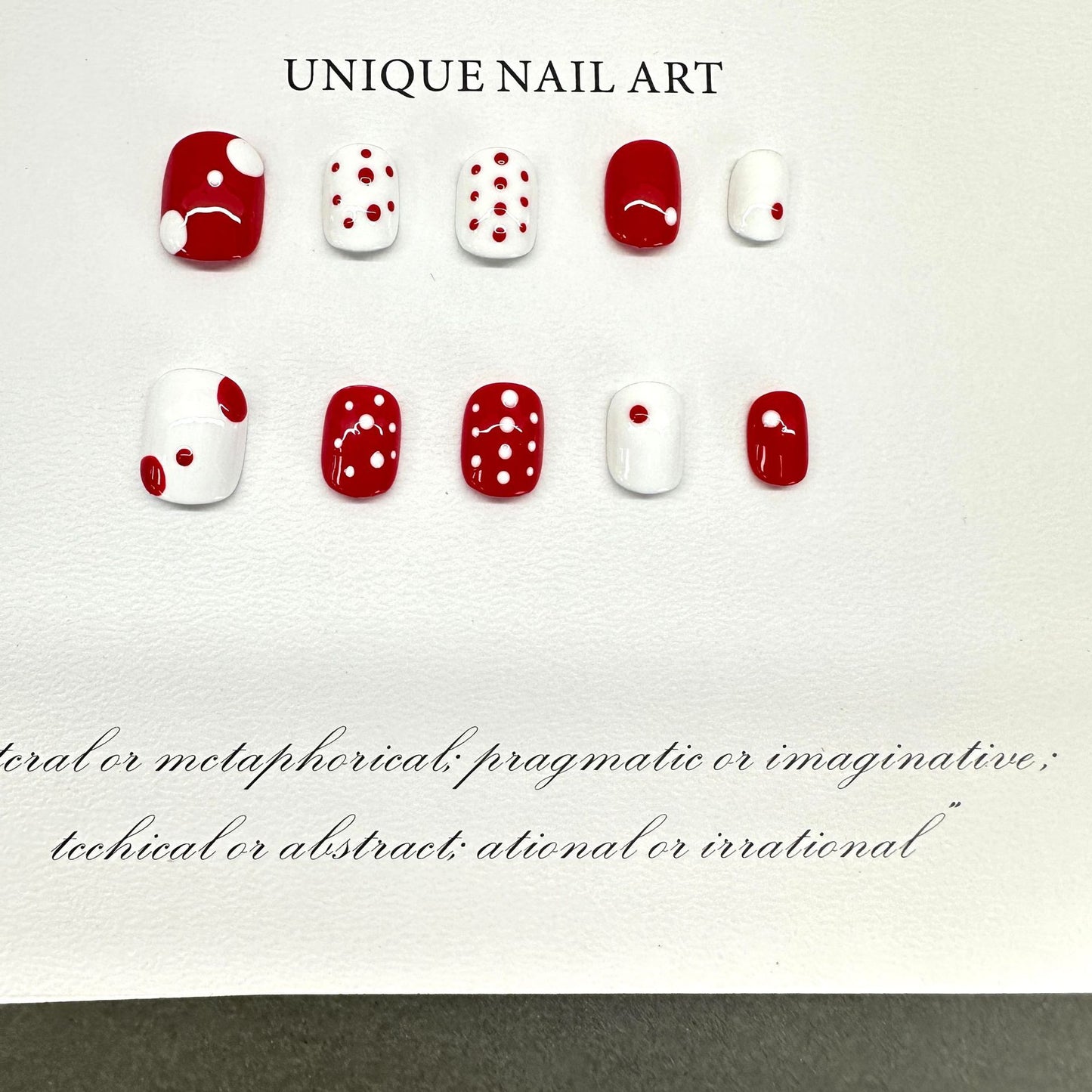 Painted daily short simple and versatile white pure hand-worn nail and nail patch overseas cross-border finished product wholesale