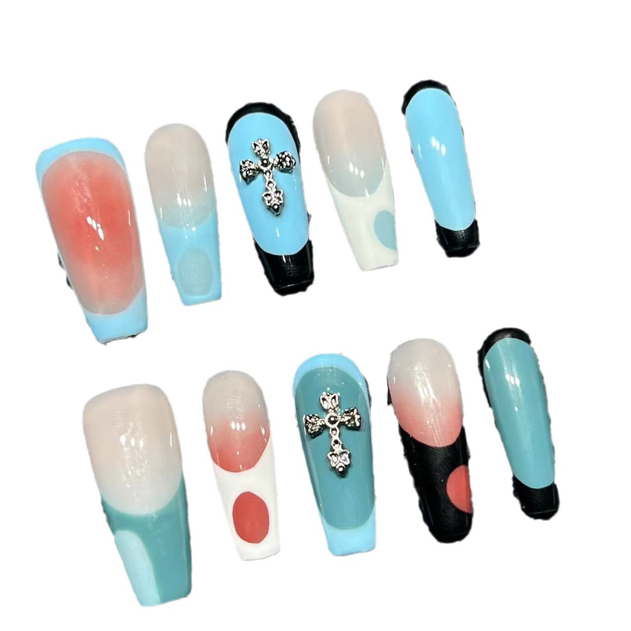 Pure hand-worn nail and nail patch overseas cross-border finished product wholesale